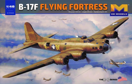[ HKM01F002 ] Hong Kong models B-17F Flying Fortress - &quot;Memphis Belle&quot; 1/48