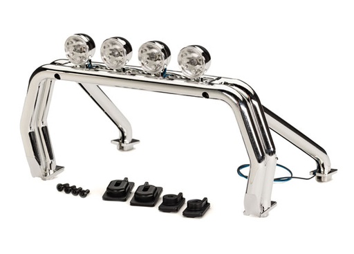[ TRX-9262X ] Traxxas  Roll bar (assembled with LED lights)/ mounts (front (2), rear (left & right))/ 2.6x12mm BCS (self-tapping) (4) (fits #9212 or 9230 series bodies) - TRX9262X