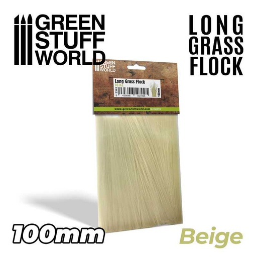 [ GSW3349 ] Green stuff world Long grass flock Beige 100mm