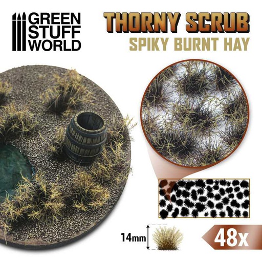 [ GSW11504 ] Green stuff world Thorny Scrubs - BURNT HAY