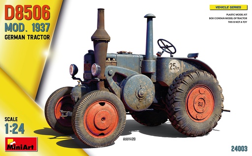 [ MINIART24003 ] Miniart German Tractor D8506 Mod.1937  1/24