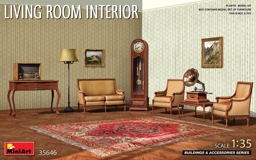 [ MINIART35646 ] Miniart Living Room Interior 1/35
