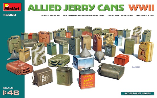 [ MINIART49003 ] Miniart allied jerry cans WWII 1/48