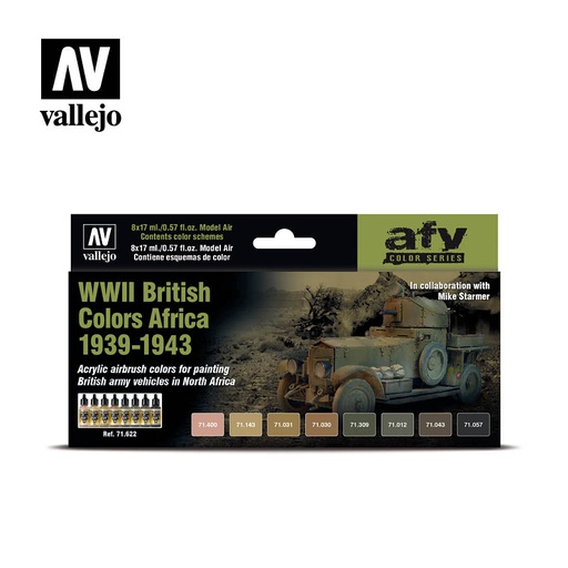 [ VAL71622 ] Vallejo WWII British colors Africa 1939-1943