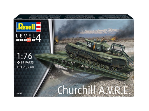 [ RE63297 ] Revell Model Set Churchill A.V.R.E. incl. Aqua Color 1/76