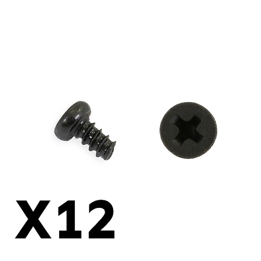 [ FTX9756 ] FTX TRACER PAN HEAD SELF TAPPING SCREWS PBHO2.3*4MM