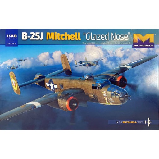 [ HKM01F008 ] Hong kong models  B-25j Mitchell "Glazed Nose" 1/48