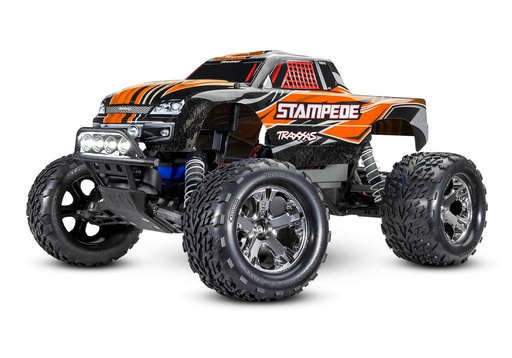 [ TRX-36054-61ORNG ] Traxxas Stampede TQ 2.4GHz LED lights (incl. battery/charger) - Orange