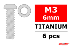 [ PROC-3023-30-06 ] Titanium Schroeven M3 x 6mm (6st)