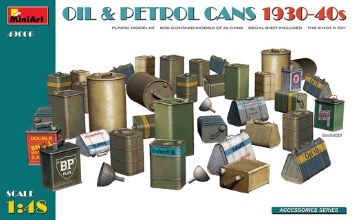 [ MINIART49006 ] Miniart oil &amp; petrol cans 1930-40s 1/48