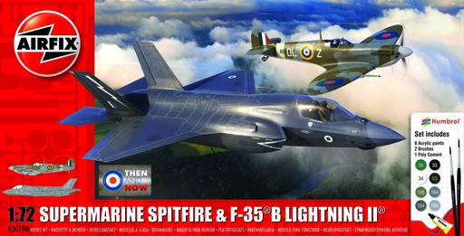 [ AIRA50190 ] Airfix Supermarine Spitfire &amp; F-35 B Lightning II 1/72