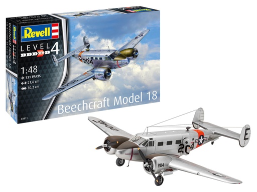 [ RE03811 ] Revell Beechcraft Model 18 1/48