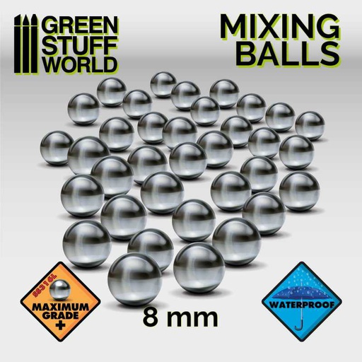 [ GSW9031 ] Green stuff world Mixing Paint Steel Bearing Balls in 8mm