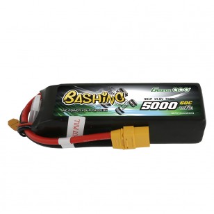 [ GEA50004S60X9 ] Gens ace 5000mAh 14.8V 4S1P 60C Lipo Battery Pack with XT90 Plug-Bashing Series