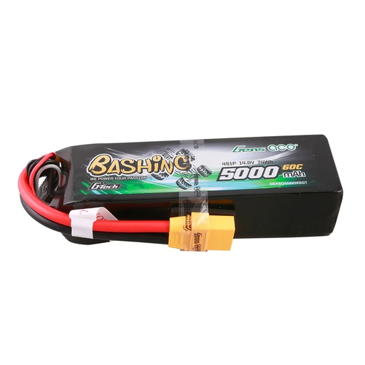 [ GEA50004S60X9 ] Gens ace 5000mAh 14.8V 4S1P 60C Lipo Battery Pack with XT90 Plug-Bashing Series