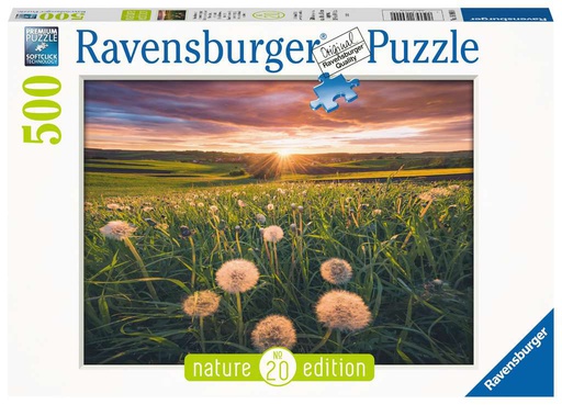 [ RAV169900 ] Ravensburger puzzel Paardenbloemen bij zonsondergang (500 stukjes)