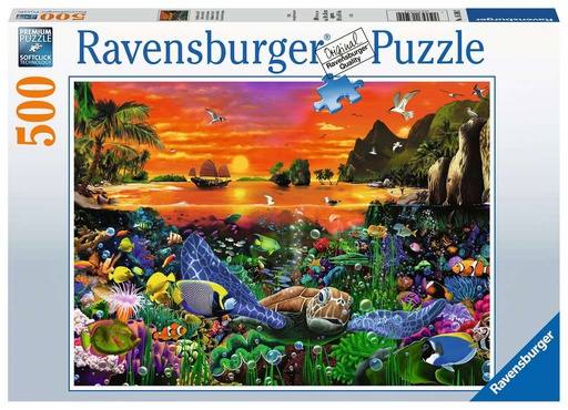 [ RAV165902 ] Ravensburger puzzel Schildpadden in het rif (500 stukjes)