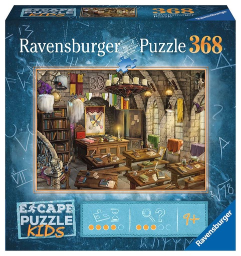 [ RAV133031 ]  Escape puzzel Kids Wizard School Puzzels;Puzzels voor kinderen - image 1 - Ravensburger Ravensburger puzzel Escape puzzel Kids Wizard School (368 stukjes)