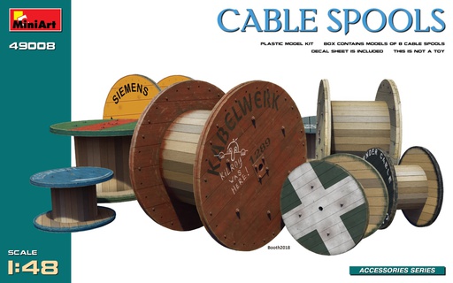 [ MINIART49008 ] Miniart Cable Spools 1/35