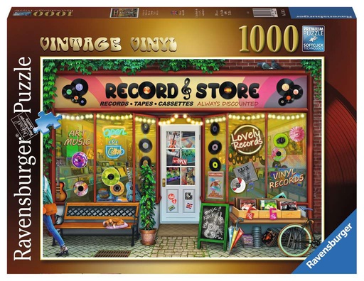[ RAV173075 ] Ravensburger puzzel Vintage Vinyl (1000 stukjes)