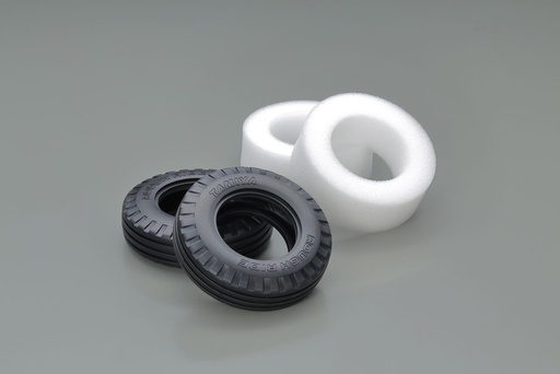 [ T51716 ] Tamiya ribbed " rough ride" Front  Tires  (w/inner sponge) 2pcs