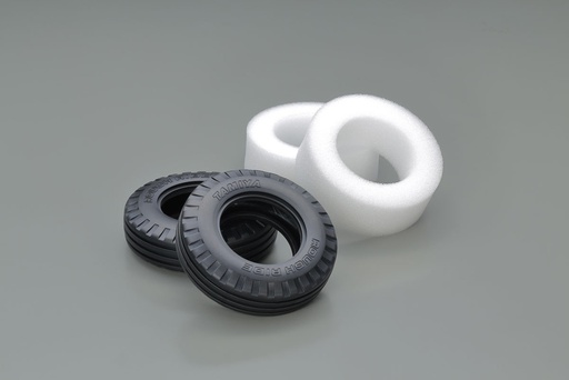 [ T51716 ] Tamiya ribbed &quot; rough ride&quot; Front Tires  (w/inner sponge) 2pcs