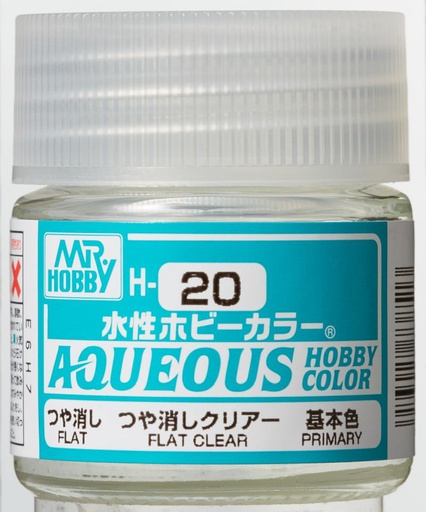 [ MRHOBBYH-020 ] Mr Hobby Aqueous Flat Clear Coat 10ml