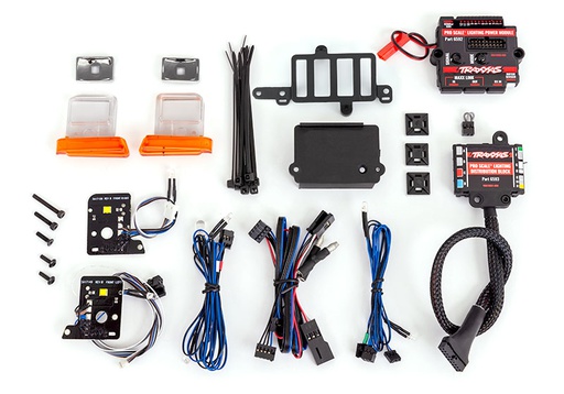 [ TRX-8035R ] Traxxas PRO SCALE LED LIGHT SET, TRX-4 FORD BRONCO (1979) OR FORD F-150 (1979), COMPLETE WITH POWER MODULE (CONTAINS HEADLIGHTS, TAIL LIGHTS, SIDE MARKER LIGHTS, &amp; DISTRIBUTION BLOCK) (FITS #8010 OR 9230 SERIES BODIES)