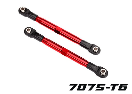 [ TRX-6742R ] Traxxas  Toe links (TUBES red-anodized, 7075-T6 aluminum, stronger than titanium) (87mm) (2)/ rod ends (4) aluminum wrench (1) - trx6742r