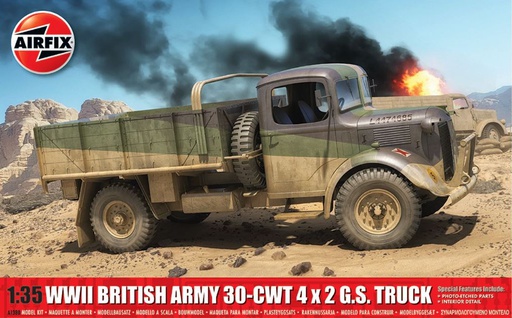 [ AIRA1380 ] Airfix WWII British Army 30-CWT 4x2 G.S. Truck 1/35