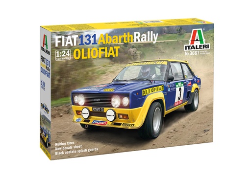[ ITA-3667 ] Italeri Fiat 131 Abarth Rally Oliofiat 1/24