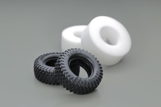 [ T51717 ] Tamiya block pin &quot;rough ride&quot;   Rear Tires (with inner sponge)