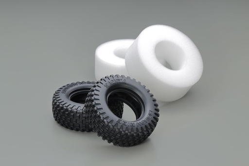 [ T51717 ] Tamiya block pin "rough ride"  Rear Tires (with inner sponge)