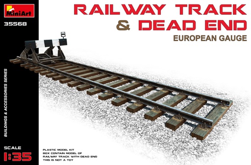[ MINIART35568 ] Miniart railway track &amp; dead end 1/35