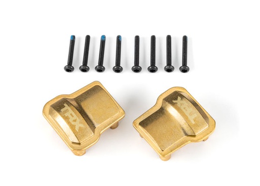 [ TRX-9787 ] Traxxas Axle cover, brass (8 grams each) (2)/ 1.6x12mm CS (with threadlock) (8) - TRX9787