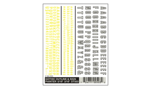 [ WOODLANDDT-503 ] Woodland Scenics Gothic Outline & Sign Painter