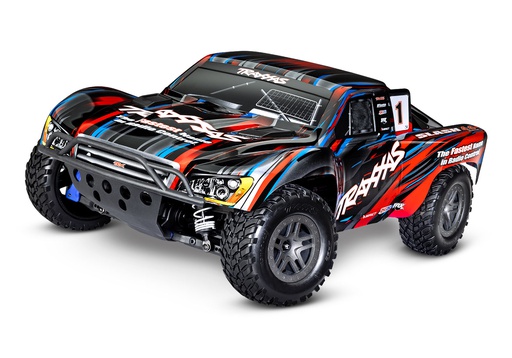 [ TRX-68154-4RED ] Traxxas Slash 4X4 BL-2s Brushless: 1/10 Scale 4WD Electric Short Course Truck TQ 2.4GHz - Red - TRX68154-4RED