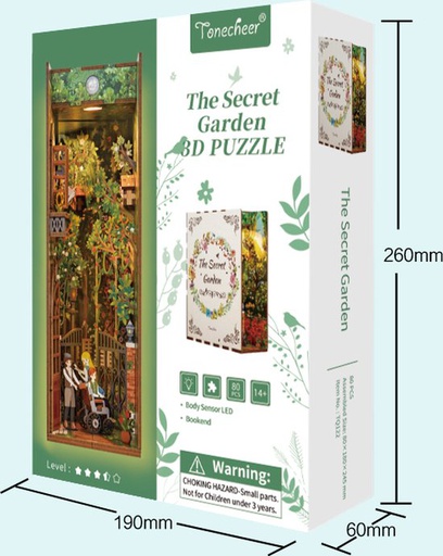 [ TONETQ122 ] Tonecheer The secret garden 3D puzzle