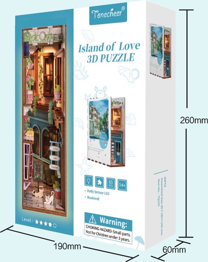 [ TONETQ105 ] Tonecheer Island of love 3D puzzle