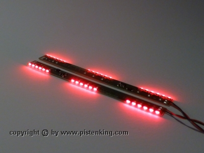 [ PK-BackFire-K-R ] Paar BackFire LED'S, 100 x 7,5mm Rood