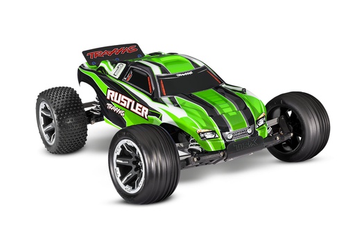 [ TRX-37054-8GRN ] Traxxas RUSTLER 1/10 SCALE STADIUM TRUCK TQ 2.4 GHZ W/USB-C - Green - TRX37054-8GRN