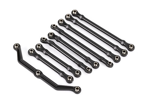 [ TRX-9842 ] Traxxas Suspension link set, complete (front &amp; rear) (includes steering link (1), front lower links (2), front upper links (2), rear links (4)) (assembled with hollow balls) (fits 1/18 scale vehicles with long wheelbase) - trx9842