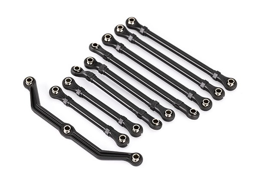 [ TRX-9842 ] Traxxas Suspension link set, complete (front & rear) (includes steering link (1), front lower links (2), front upper links (2), rear links (4)) (assembled with hollow balls) (fits 1/18 scale vehicles with long wheelbase) - trx9842