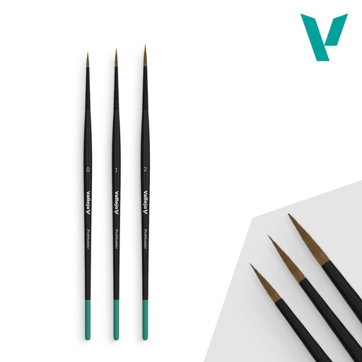 [ VALB01991 ] Vallejo Pro Modeler Design Set - Natural Hair (Sizes 0, 1 & 2)