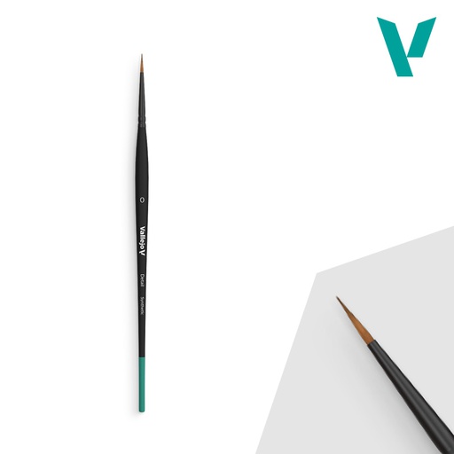 [ VALB02000 ] Vallejo Detail Round Synthetic Brush / penseel No. 0