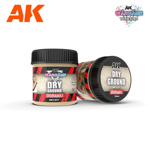 [ AK1231 ] Ak-interactive DRY GROUND – WARGAME TERRAINS – 100ML