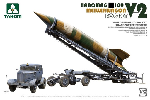 [ TAKOM5001 ] WWII German v-2 Rocket Transporter/Erector Meillerwagen+Hanomag SS100