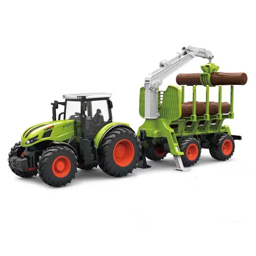 [ CMLK-6648 ] KORODY RC 1:24 TRACTOR LOG GRABBER WITH TRAILER