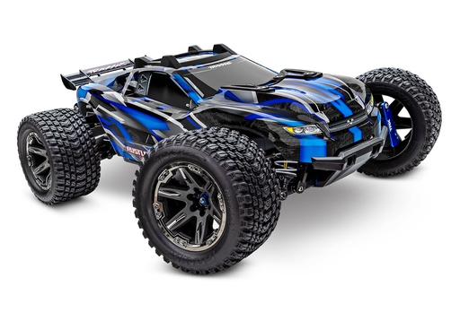 [ TRX-67097-4BLUE ] TRAXXAS RUSTLER 4X4 VXL ULTIMATE - BLUE - trx67097-4