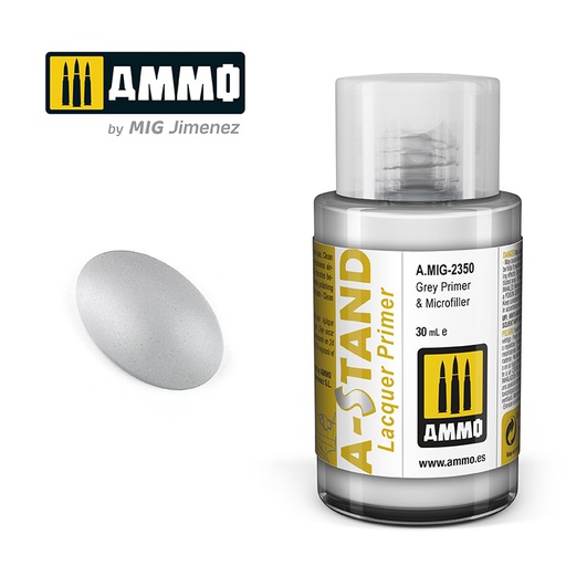 [ MIG2350 ] AMMO A-STAND GREY PRIMER &amp; MICROFILLER 30ML JAR